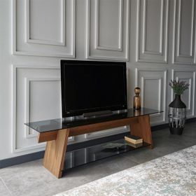 Neostill Tv 201 Ahşap Tv Sehpası Woodn Glass