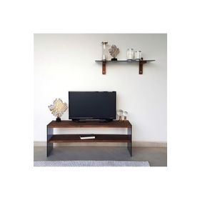 Neostill TV101 Masif Ahşap Woodn Glass Tv Ünitesi