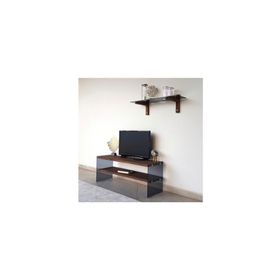Neostill TV101 Masif Ahşap Woodn Glass Tv Ünitesi