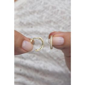 Nereze 925 Ayar 15 mm Tamtur Halka Kadın Gümüş Küpe
