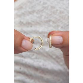 Nereze 925 Ayar 15 mm Tamtur Halka Kadın Gümüş Küpe