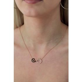 Nereze 925 Ayar Annem Sonsuzluk Model Kadın Gümüş Kolye