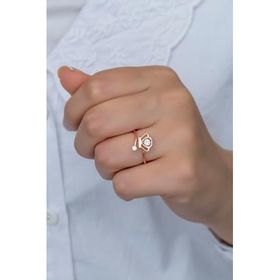 Nereze 925 Ayar Ayarlanabilir Zirkon Taşlı Kral Tacı Gümüş Yüzük