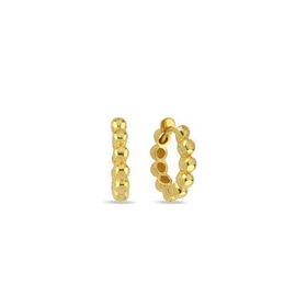 Nereze 925 Ayar Gold Kaplama Toplu 15 mm Halka Gümüş Küpe
