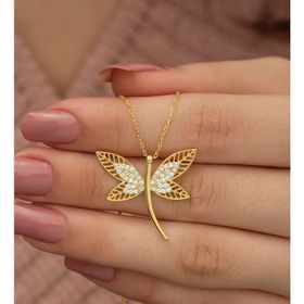 Nereze 925 Ayar Gold Yusufcuk Kadın Gümüş Kolye
