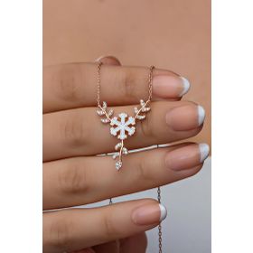 Nereze 925 Ayar Gümüş Daldaki Kartanesi Kolye
