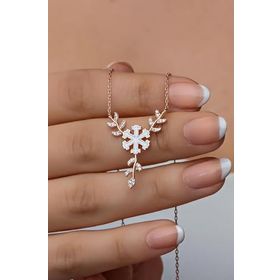 Nereze 925 Ayar Gümüş Daldaki Kartanesi Kolye