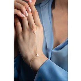 Nereze 925 Ayar Gümüş Gold Kaplama Lotus Çiçeği Şahmeran Bileklik