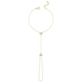 Nereze 925 Ayar Gümüş Gold Kaplama Lotus Çiçeği Şahmeran Bileklik