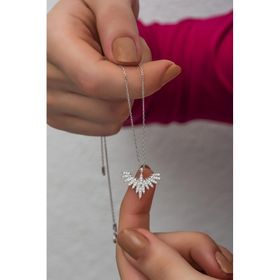 Nereze 925 Ayar Gümüş Rodyum Kaplama Anka Kuşu Kolye