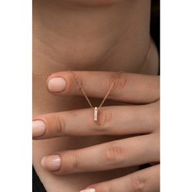 Nereze 925 Ayar Harf 3 Boyutlu İ Harfi Kadın Gümüş Kolye