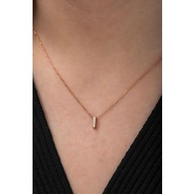 Nereze 925 Ayar Harf Boyutlu I Harfi Kadın Gümüş Kolye