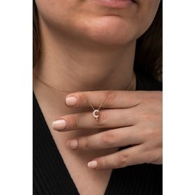 Nereze 925 Ayar Harfi 3 Boyutlu Ç Harfi Kadın Gümüş Kolye