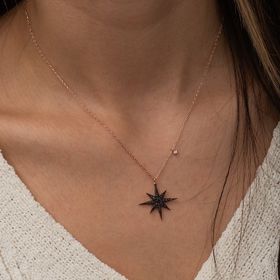 Nereze 925 Ayar Kutup Yıldızı Kadın Gümüş Kolye