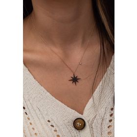 Nereze 925 Ayar Kutup Yıldızı Kadın Gümüş Kolye