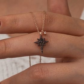 Nereze 925 Ayar Minik Kutup Yıldızı Kadın Gümüş Kolye