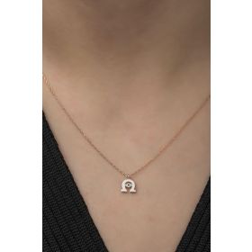 Nereze 925 Ayar Minimal At Nalı Kadın Gümüş Kolye