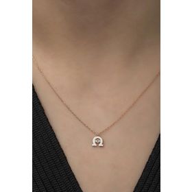 Nereze 925 Ayar Minimal At Nalı Kadın Gümüş Kolye