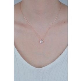 Nereze 925 Ayar Minimal Damla Taşlı Kadın Gümüş Kolye
