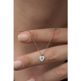 Nereze 925 Ayar Minimal Kalp Kadın Gümüş Kolye