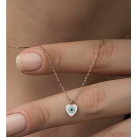 Nereze 925 Ayar Minimal Kalp Kadın Gümüş Kolye