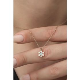 Nereze 925 Ayar Minimal Kartanesi Kadın Gümüş Kolye