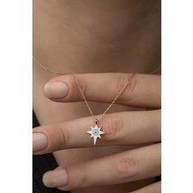 Nereze 925 Ayar Minimal Kutup Yıldızı Kadın Gümüş Kolye