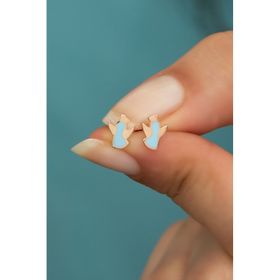 Nereze 925 Ayar Minimal Mineli Melek Model Kadın Gümüş Küpe