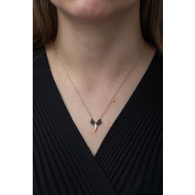 Nereze 925 Ayar Minimal Peri Kadın Gümüş Kolye