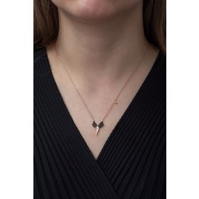 Nereze 925 Ayar Minimal Peri Kadın Gümüş Kolye