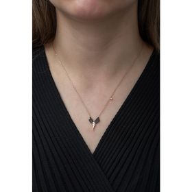 Nereze 925 Ayar Minimal Peri Kadın Gümüş Kolye