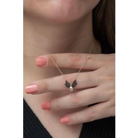 Nereze 925 Ayar Minimal Peri Kadın Gümüş Kolye