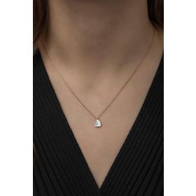 Nereze 925 Ayar Minimal Yelken Kadın Gümüş Kolye