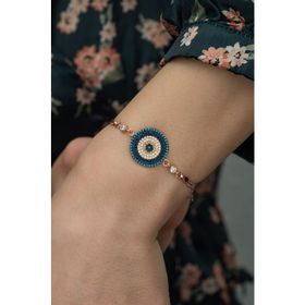Nereze 925 Ayar Nazar Kadın Gümüş Bileklik
