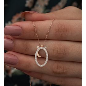 Nereze 925 Ayar Ö Harfi Kadın Gümüş Kolye