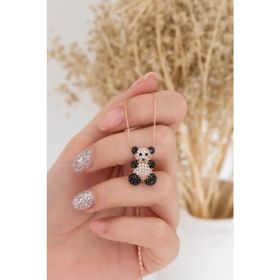 Nereze 925 Ayar Panda Kadın Gümüş Kolye