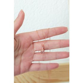 Nereze 925 Ayar Pembe Taşlı Balon Kadın Gümüş Kolye
