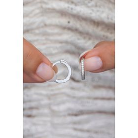Nereze 925 Ayar Rodyumlu 15 mm Tamtur Halka Kadın Gümüş Küpe