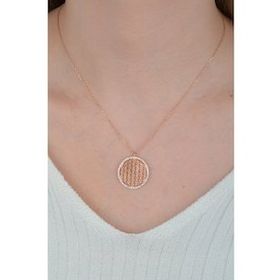 Nereze 925 Ayar Rose Yaşam Çiçeği Kadın Gümüş Kolye