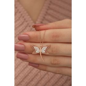 Nereze 925 Ayar Rose Yusufcuk Kadın Gümüş Kolye