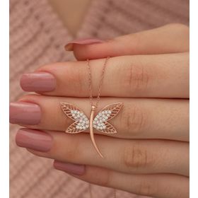Nereze 925 Ayar Rose Yusufcuk Kadın Gümüş Kolye