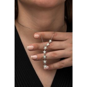 Nereze 925 Ayar Samanyolu Yıldız Kadın Gümüş Kolye