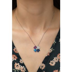 Nereze 925 Ayar Şans Yoncası Kadın Gümüş Kolye