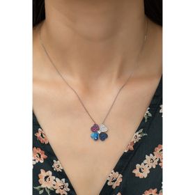 Nereze 925 Ayar Şans Yoncası Kadın Gümüş Kolye