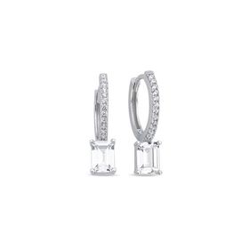 Nereze NRZ998573 925 Ayar Gümüş 15 mm Tamtur Tektaş Tasarım Küpe
