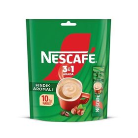 Nescafe 10x17 gr Fındık Aromalı Beyazlatıcılı Çözünebilir Kahve Karışımı