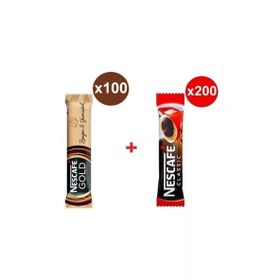 Nescafe Gold 2 gr 100 Adet + Classic 2 gr 200 Adet