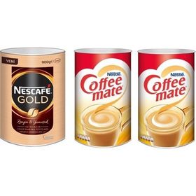 Nescafe Gold 900 gr + Coffee Mate Kahve Kreması (2000 gr 2'li) 4000 gr (2 adet)