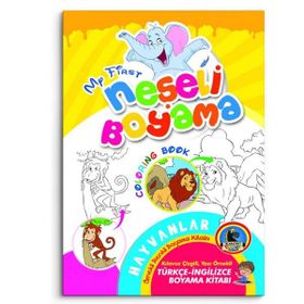Neşeli Neşeli Örnekli Renkli Boyama Kitabı - Karatay Yayınevi