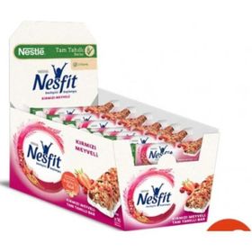 Nesfit 16'lı 23.5 gr Kırmızı Meyveli Tam Tahıl Bar